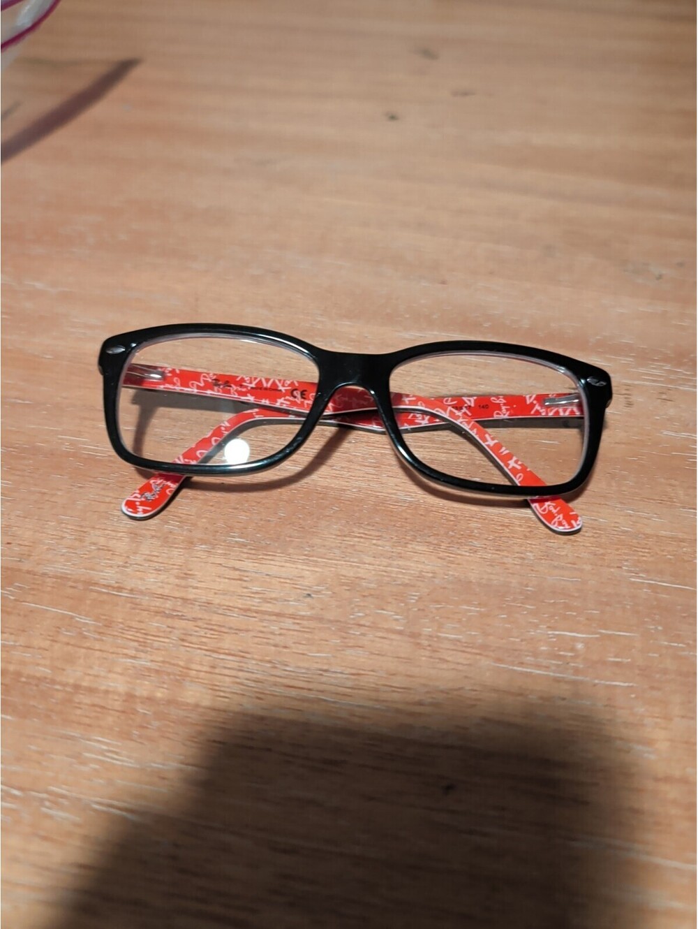 Ray Ban RB5228 2479 Eyeglasses FRAMES ONLY 53-17-140 Black Red Full Rim